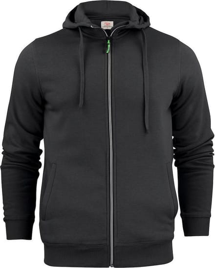 Printer Hooded Sweat Vest Overhead Man 2262051 Zwart - Maat S