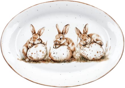 Bunny Bord ovaal van porselein – 428636