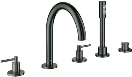Grohe Atrio Inbouw vijfgats badrandcombinatie Antraciet, 29407AL0
