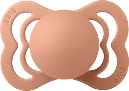 BIBS Supreme Fopspeen - Maat 2 6-18 maanden - Silicone – Peach