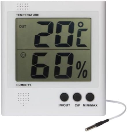 Digitale Thermo-/Hygrometer met Groot LCD-Scherm en Alarmfunctie