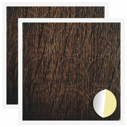 vidaXL - Zelfklevende - schroefcover - 2 - st - Bruin - Eiken - Ø - 20 - x - 0,5 - mm