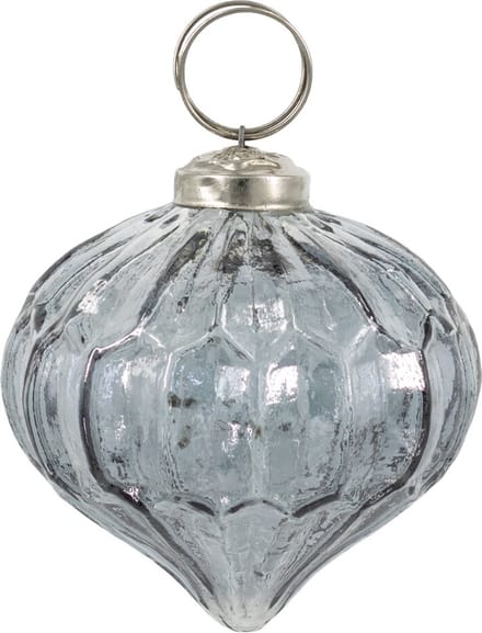 HomeBound by KY | Glazen kerstbal grijs | kerstbal | kerstdecoratie