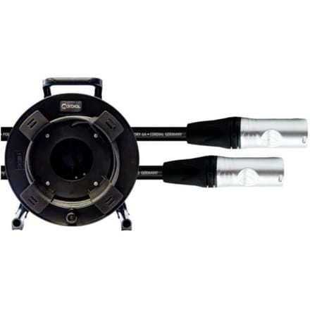Cordial 15631 RJ45 Netwerkkabel, patchkabel CAT 6A S/FTP 50.00 m Zwart PUR-mantel 1 stuk(s)