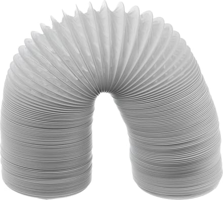 80mm 6m PVC flexibele ventilatieslang - afvoerslang voor airconditioning, wasdroger, afzuigkap
