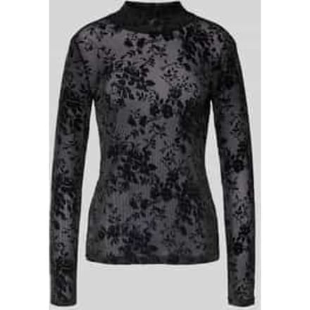 Shirt met lange mouwen en opstaande kraag