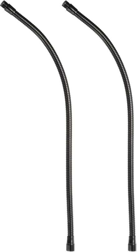24 inch flexibele metalen gooseneck microfoonhouder 2 stuks 5/8"-27 draad zwart