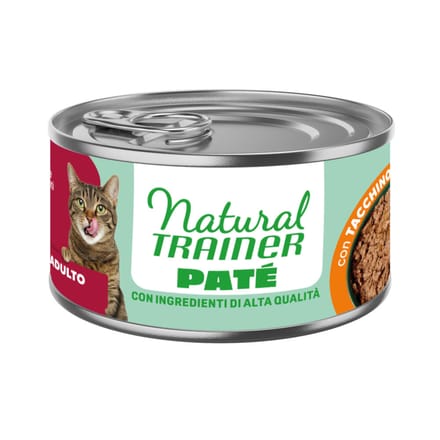 18x 85g Natural Trainer Kalkoen Kattenvoer nat