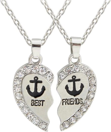 Fako Bijoux® - Vriendschapsketting - BFF Ketting - Best Friends - Anker