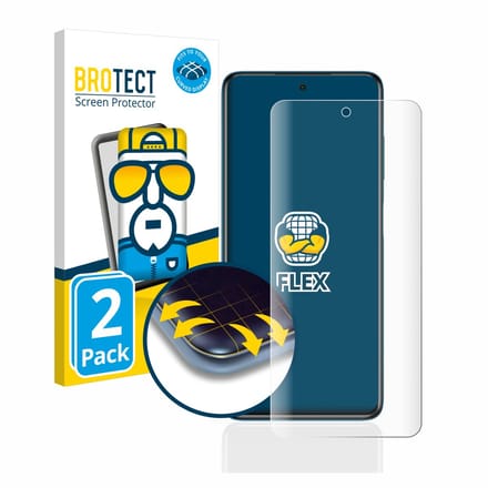 BROTECT - Screenprotector voor Xiaomi Poco X3 Pro - Folie Beschermfolie transparant volledig dekking - 2 Stuks