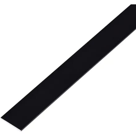 Alberts Plat Profiel - Aluminium Zwart - 30x2mm 2m
