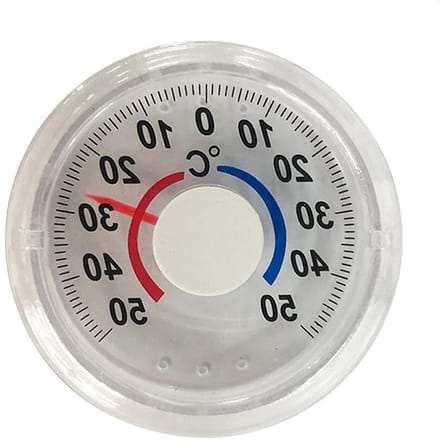 Analoge Thermograaf - Raamthermometer Buiten - Temperatuur Monitoren - Transparant Ontwerp - 10 Centimeter - Transparant