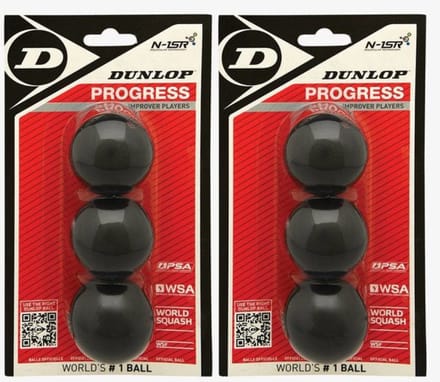 Dunlop Progress Squashbal 2x3 Bal Blister Default