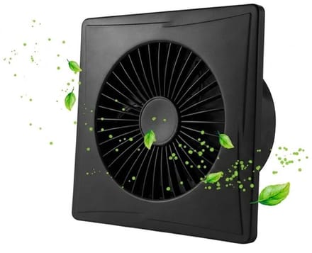 PolkaHome® Badkamerventilator 100mm – 90 m³/h – Stil 38 dB – met terugslagklep, Afzuiging ventilator
