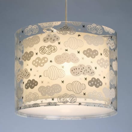 Dalber hanglamp CLOUDS voor de kinderkamer, grijs