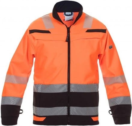 Hydrowear Telford softshelljack EN471 | 04025985-149 | oranje/zwart | M