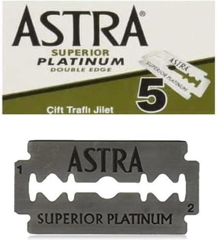 Astra Superior Platinum scheermesjes - Double Edge Blade - 1 doosjes van 5 scheermesjes