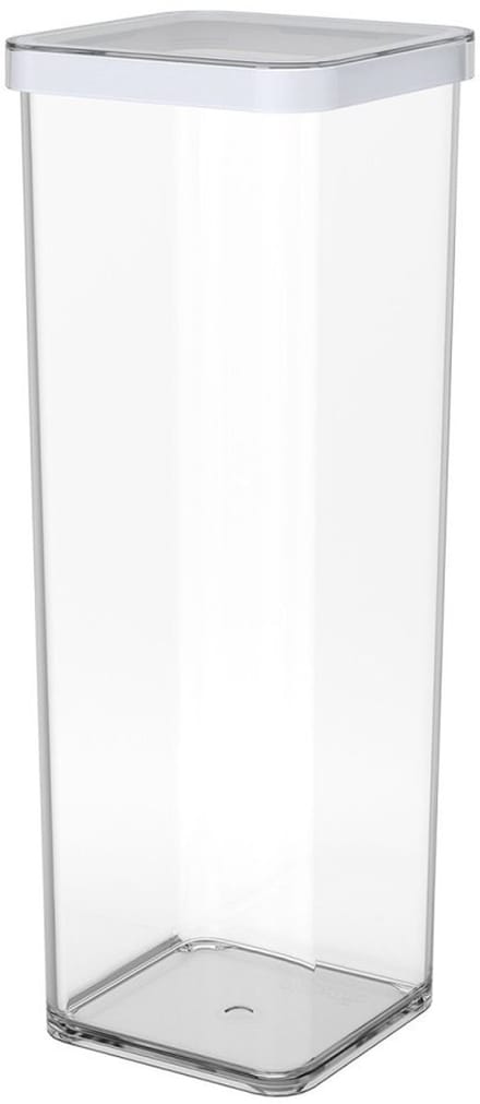 Rotho Loft voedselbewaardozen - met witte siliconenafdichtring - vierkant 2 liter - transparant