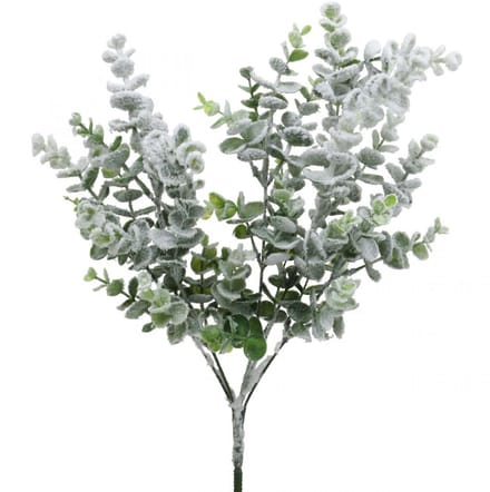 Kunst eucalyptus tak besneeuwd deco tak eucalyptus Kerst 48cm