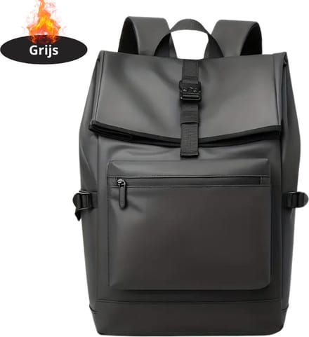 Nivard Rugzak - Dames - Heren - Meisje - Jongens - Backpack - Schooltas - Laptoptas - Grijs