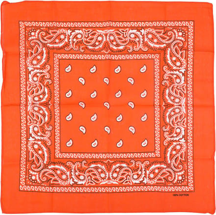 Bandana - 2 Stuks(s) - Oranje - Carnaval - Hoofddoek "55cmx55cm"