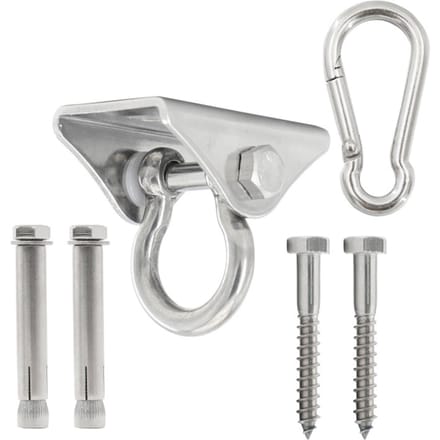 Kit de Suspension Hamac Type Arc Acier Inoxydable 304 Crochet à Boucle de Balançoire Kit de Suspension Plafond