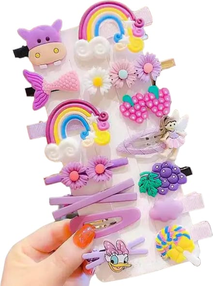 Hiden - Haarspelden Set - Haarclips - Haarspeld - Haarklemmen - Haar Accessoires - Kinderen - Set 2 - Paars