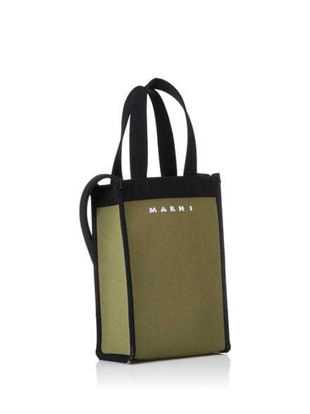 Gebreide crossbodytas met logo