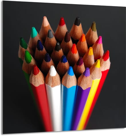 TMK ArtDeko - Keukenglaspaneel - 60x65 cm - Kleurvol - Veilig en Multifunctioneel