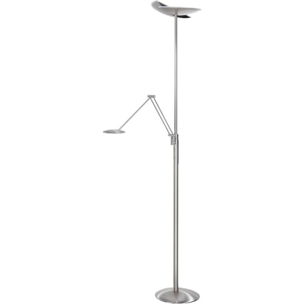 HighLight LED uplighter Sapporo, CCT, leesarm, nikkel