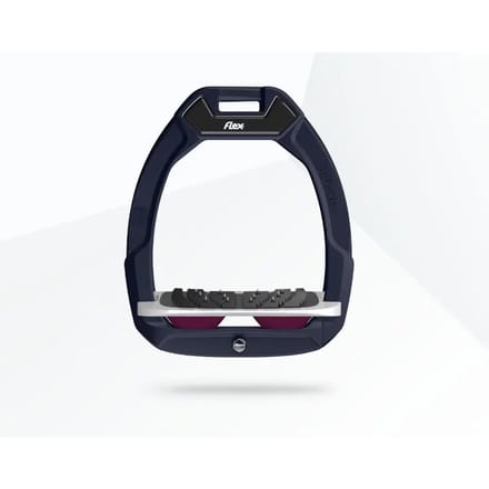 Veiligheidsezel stijgbeugels Ingebogen Ultra Grip Rood/Grijs/Pruim Flex-On Safe-On