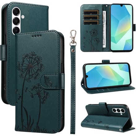 Comfycase Samsung A26 5G / A16 5G Dandelion Bookcase Hoesje Blauw