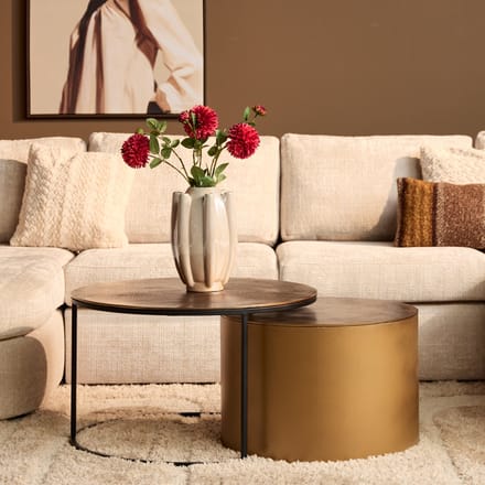 Starfurn - Salontafel Luna - Goud - 75x75x45 cm