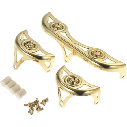 Protège-clés en laiton pour Saxophone Alto, Kits de protection pour réparation de clés avec feutre, 3 pièces/ensemble or