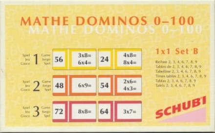 Schubi Domino Tafels 1 x 1 Set B