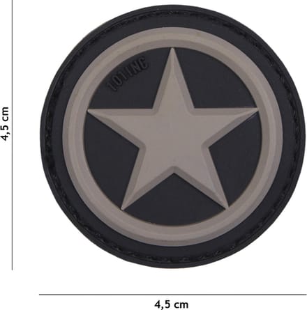 101 Inc Embleem 3D Pvc Usa Star Grijs 18064