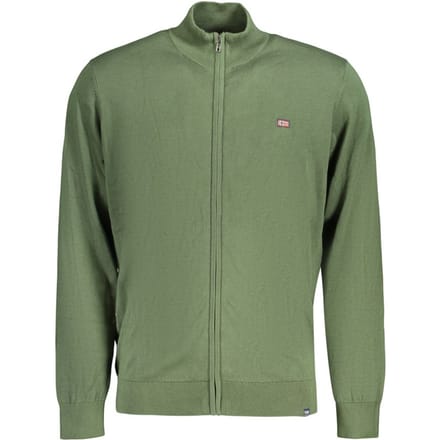 Noorwegen 1963 Verde Katoenen Heren Cardigan