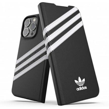 Adidas OR Booklet Case PU for iPhone 13 Pro / iPhone 13 - Black & White