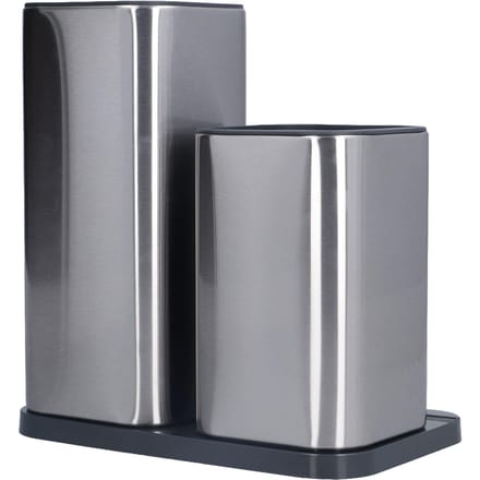 RVS Messenhouder Universele Keukenmessen Organizer voor Meerdere Keukenmessen en gray