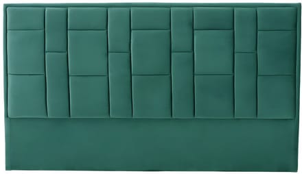 Vente-unique Hoofdeinde HERMINE - Fluweel - 140cm - Groen