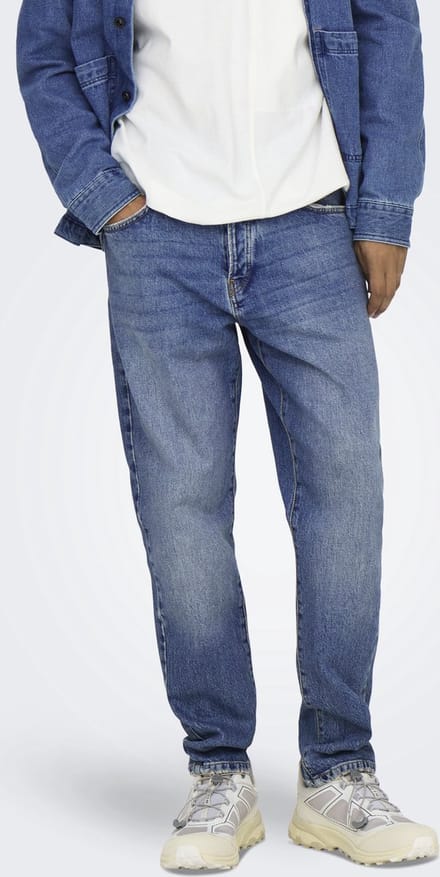 ONLY & SONS- ONSYOKE TAPERED MB 9360 DOT DNM NOOS - Heren - Jeans