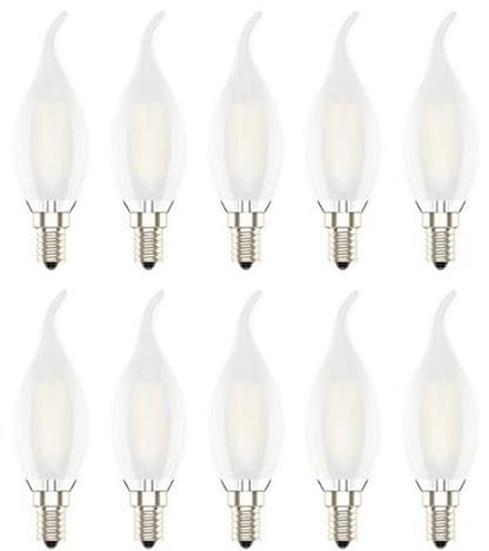 E14 LED Kaarslampen - 10 Stuks, 4W, Warm Wit 2700K, Niet-Dimbaar