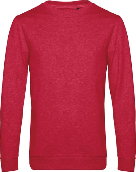 Sweater 'French Terry' B&C Collectie maat M Heather Rood
