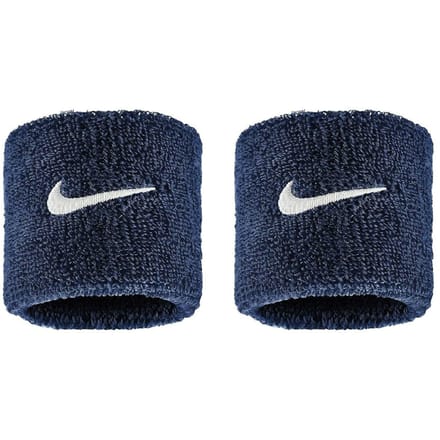 Nike Swoosh Classic Armband N1012405-463 - Kleur Marine-wit - Maat 1SIZE
