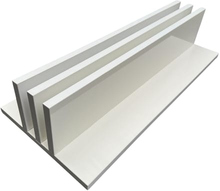 NORTH Afdekplaat Houder Pooltafel Hoogglans Wit (Voor 2 Tops)