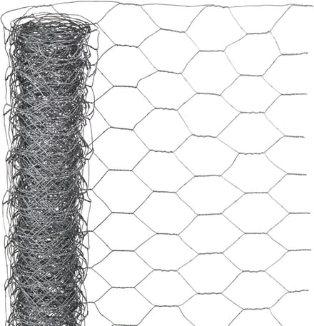 Nature - Verzinkt staal gaas - 5 x 1,5m - Grijs - 13mm mazen