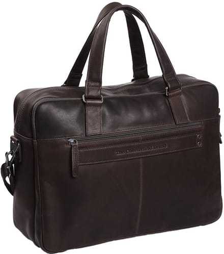 Chesterfield Misha Leren Laptoptas - 17 inch - Donkerbruin