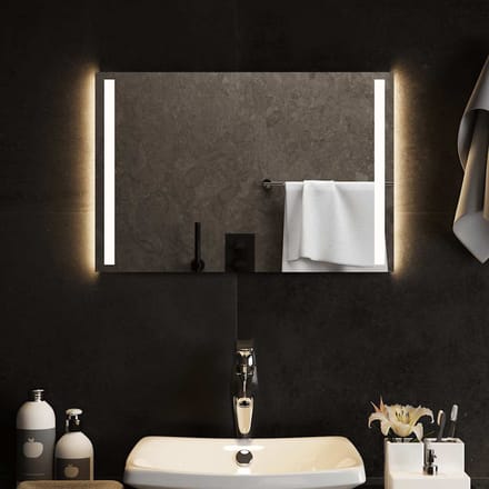 vidaXL - Badkamerspiegel - LED - 60x40 - cm
