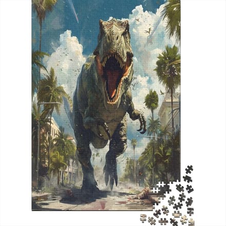 Legpuzzel Dinosaurus - Hersenbreker Spel - Ontspannende Activiteit - 1000 Stukjes - 75 x 50 cm