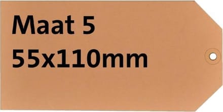 Label HF2 karton Nr5 200gr, 55x110mm 1000 st,